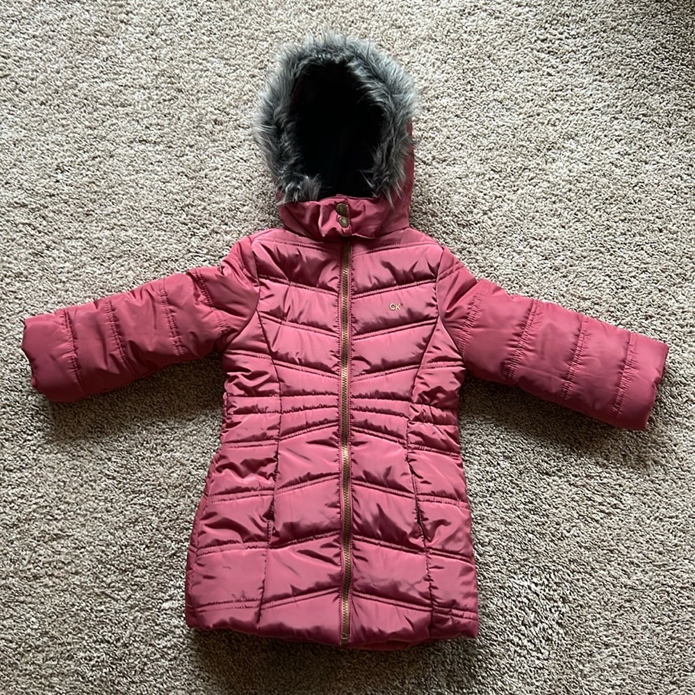 Girls 4T Calvin Klein winter jacket.